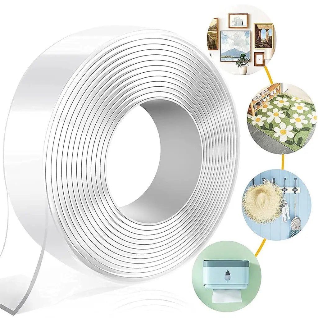 Double Sided Tape: The Ultimate Multi-Functional, Heavy Duty, Washable, and Reusable Solution - Mynbazar 