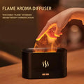 Enhance Your Ambiance with 180ml Flame Diffuser Humidifier - Aroma and Atmosphere Enrichment for Home, Office, Spa - Auto Off, Fire Flame Effect - Black.