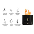 Enhance Your Ambiance with 180ml Flame Diffuser Humidifier - Aroma and Atmosphere Enrichment for Home, Office, Spa - Auto Off, Fire Flame Effect - Black.