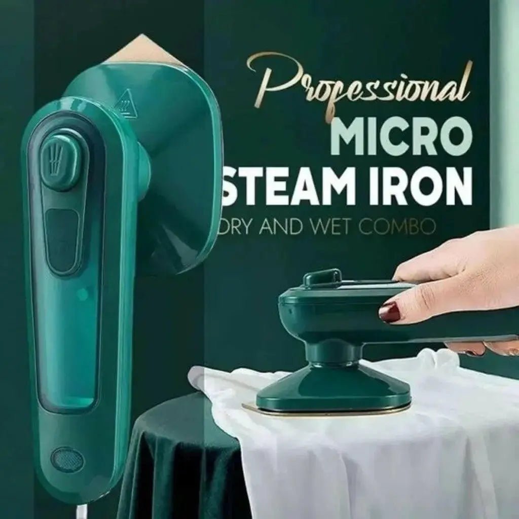 Portable Handheld Steam Iron Garment Steamer for Fast Wrinkle Removal.