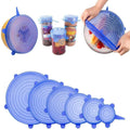 Silicone Stretch Lids Set - Eco-Friendly Kitchen Solution.