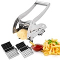 Stainless Steel Chip Cutter - SS Potato Chipper with Ergonomic Handle, Versatile Vegetable Slicer for Home Kitchen.